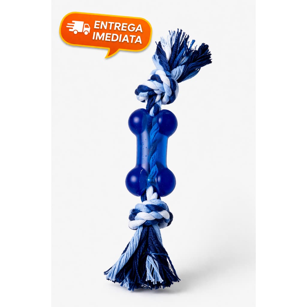 Brinquedo Mordedor para Cachorro e Gato com Corda e Osso Resistente Pet