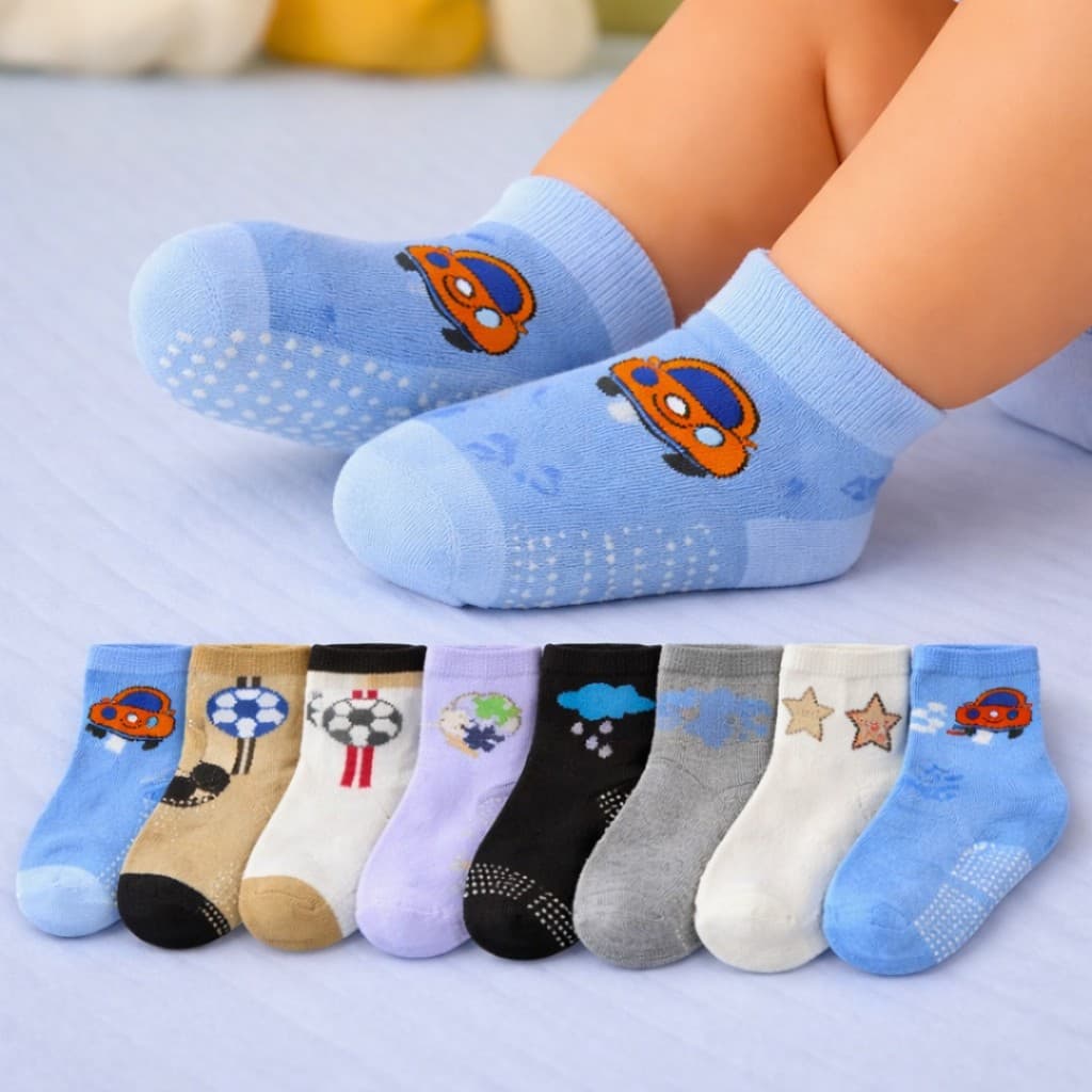 Kit 12 Pares Meias Bebê 0–12 Meses