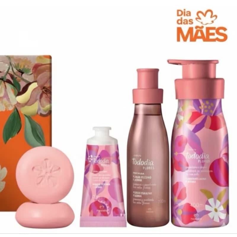 Hidratante corporal e desodorante corporal TODO DIA flor de pêssego e jasmim