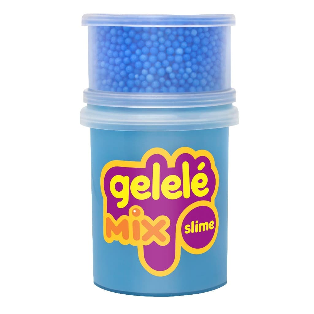 GELELÉ SLIME MIX FOAM 153G - DOCE BRINQUEDO -  SLIME COM BOLINHAS - BRINCADEIRA SUPER DIVERTIDAMENTE
