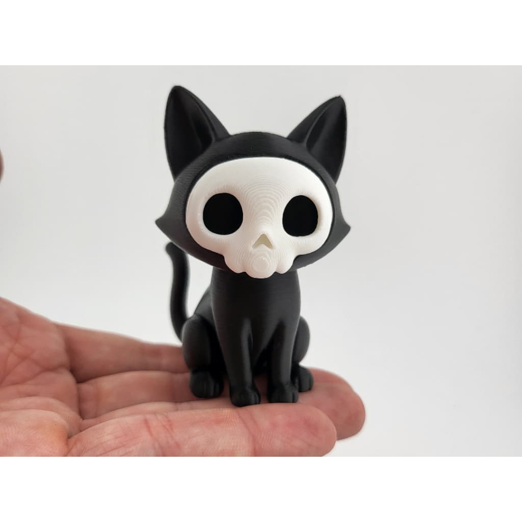 👻🐱 Gato Fantasma 3D | Fofo Místico Geek Decoração Presente