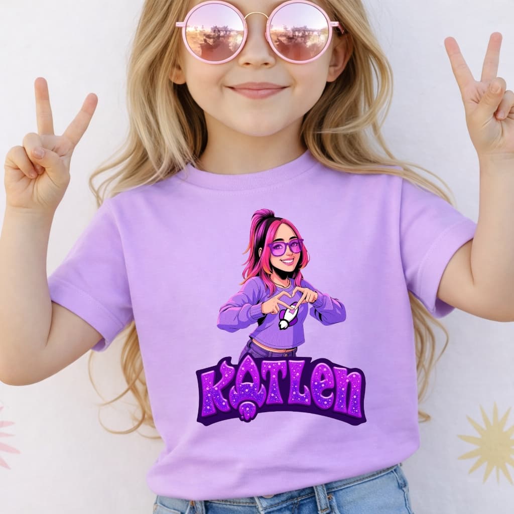 Camiseta Infantil Menina Ketlen Turma dos Rosas Blusa 100% em Algodão Premium Juvenil Adulto