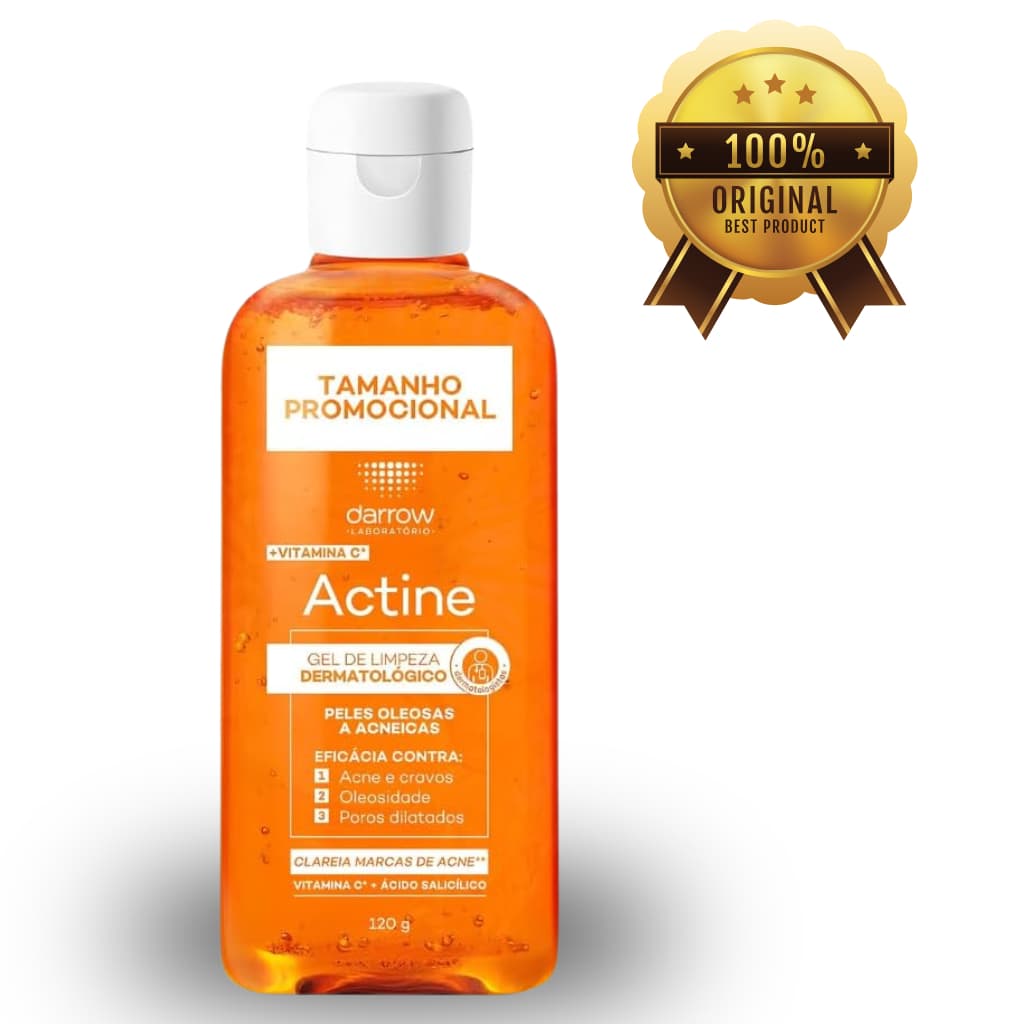 GEL DE LIMPEZA DARROW ACTINE COM VITAMINA C 120G – LIMPEZA PROFUNDA E PELE MAIS ILUMINADA | UNIDADE