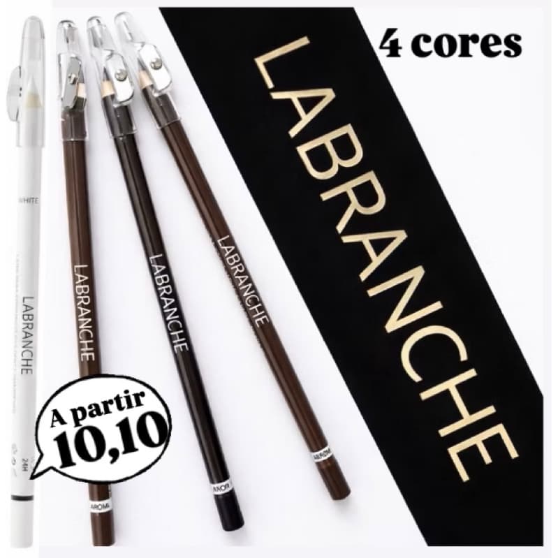 Lapis de olho LABRANCHE BRANCO-PRETO-MARROM-UNIVERSAL maquiagem