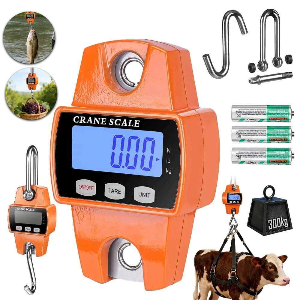 Balança Gancho 300kg Digital Suspensa Balança Mala Bagagem Pesca Crane Scale