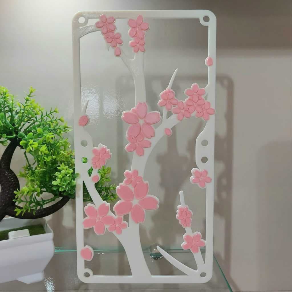 GRADE GRELHA PARA COOLER FAN GRILL 240MM X 120MM SAKURA FLOR FLORAL PC SETUP GAMER