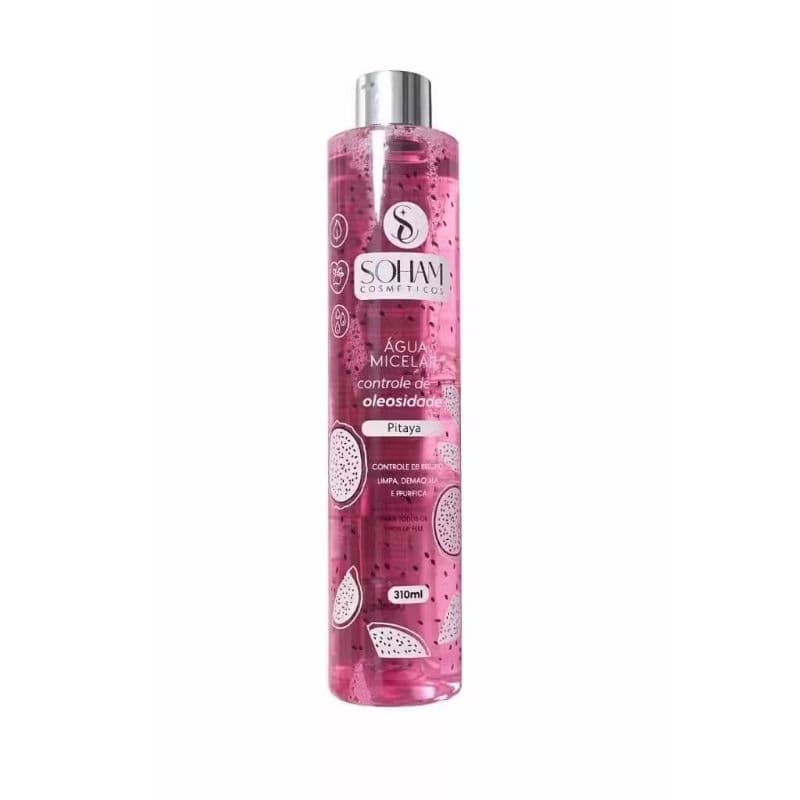 Água Micelar de Limpeza Pitaya Soham 310ml Tônico Facial Skin Care