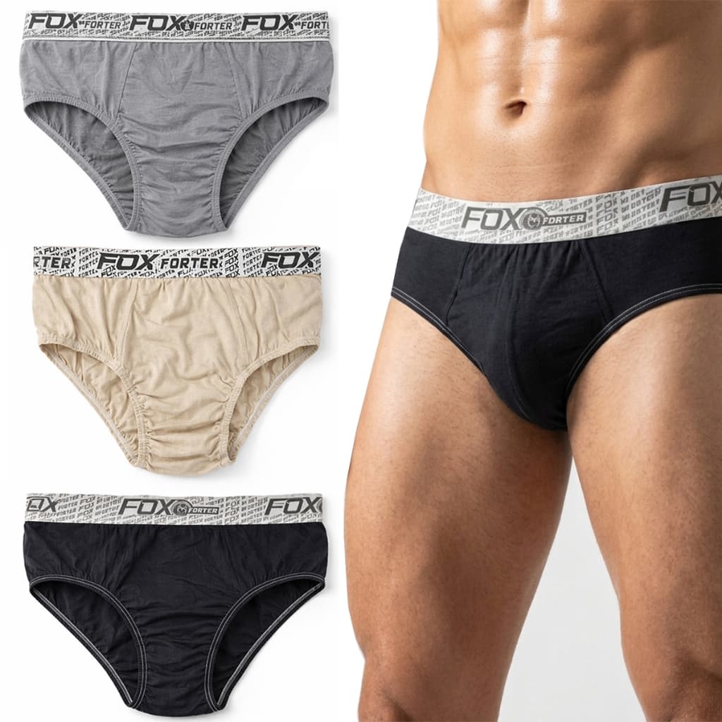 Kit de Cuecas Masculina Básica 100%  Algodão Tradicional Slip Simples P ao G3 Plus Size