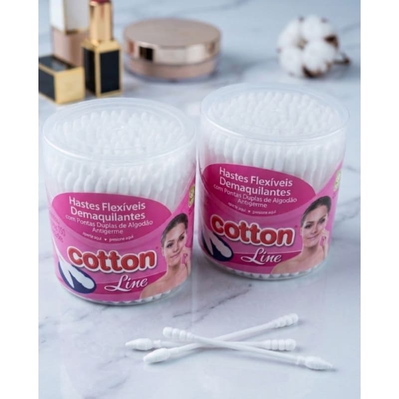 Hastes flexíveis Demaquilantes cotton