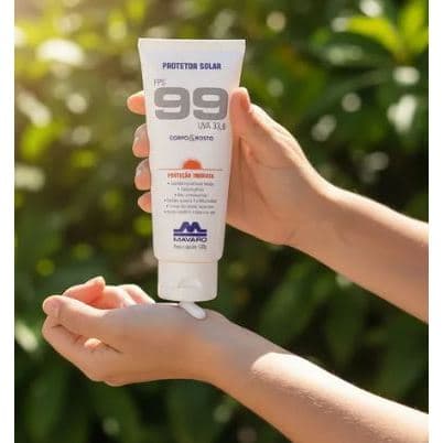 Protetor Solar Mavaro FPS 99 Especialista em Sol Intenso Vitamina E e Hidratação