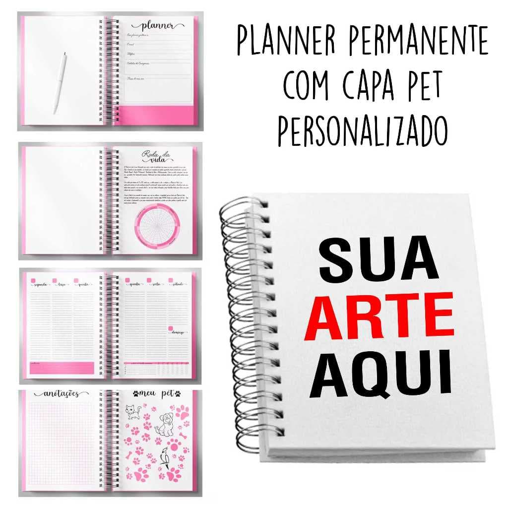 Planner Permanente com Capa em Pet Reciclado Personalizado