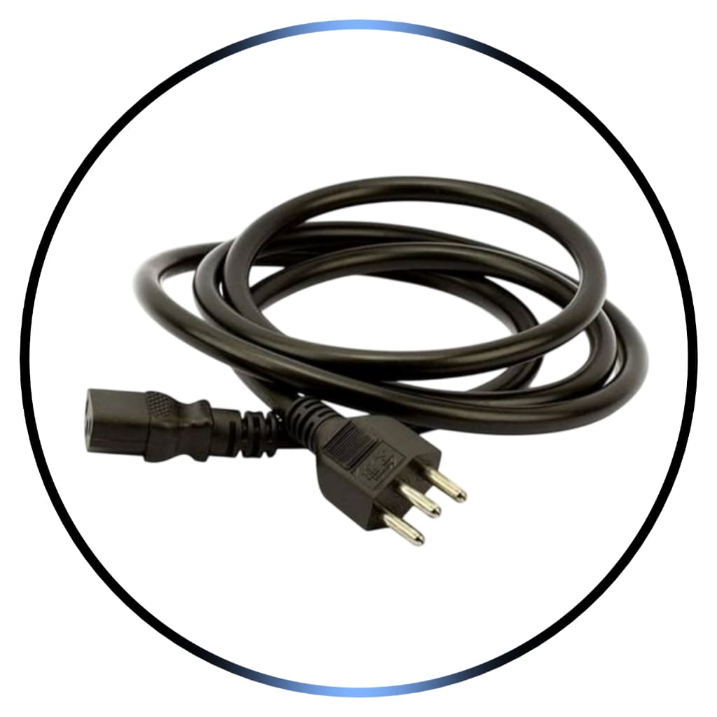Cabo de energia para fritadeira elétrica - Air Fryer (16A) | Plug 4.8mm (GROSSO)
