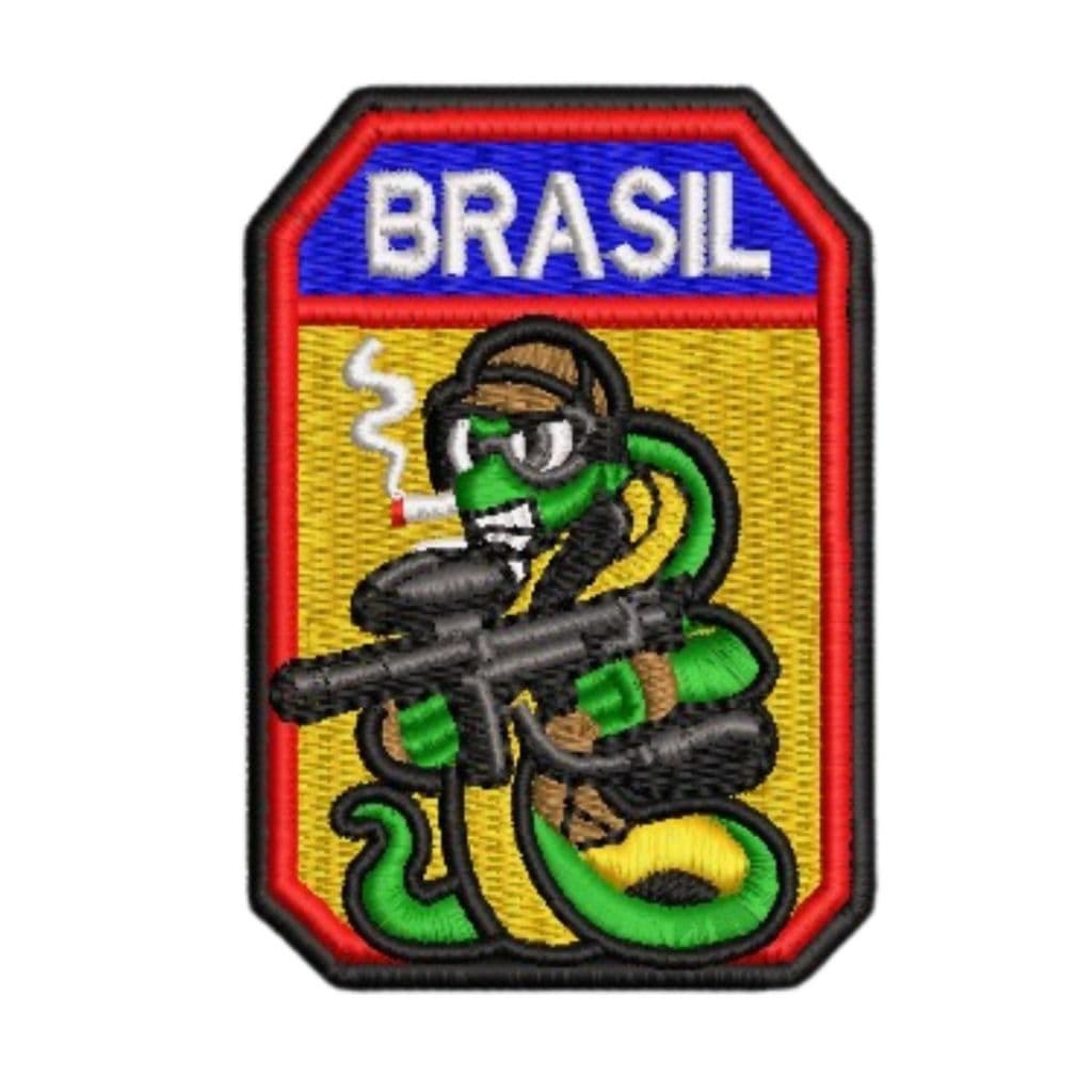 Patch Bordado 7,0cm x 5,5cm Colete Jaqueta Motociclista Para Costurar, Carrapicho, Termocolante
