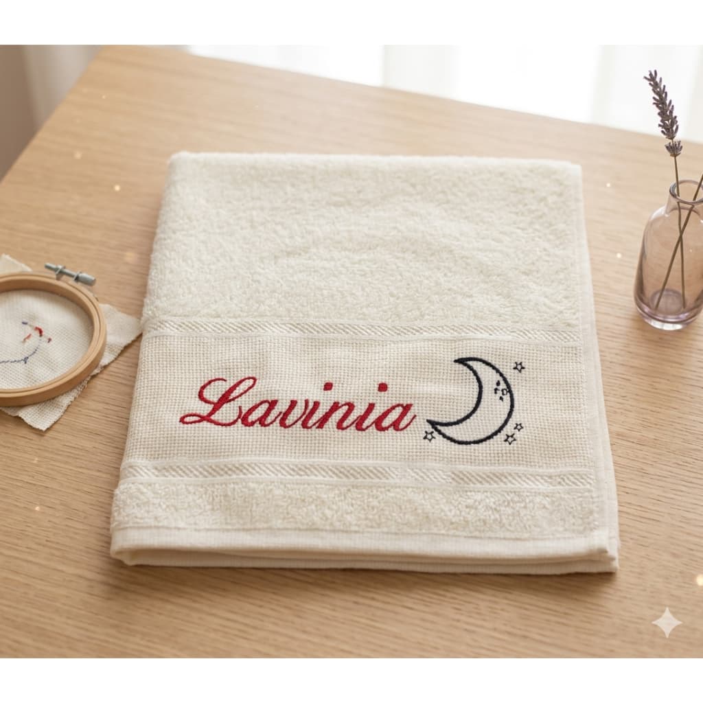 Toalha Personalizada Com Nome Bordado - 1 Unidade