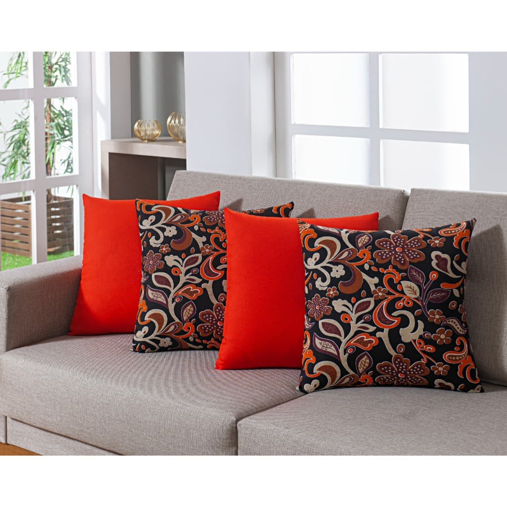 Kit 4 Capa de Almofada Decorativa Estampada Luxo Sala