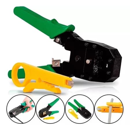 Alicate Crimpar Rj45 Rj11 Cabo De Rede Crimpador Desencapar Knup
