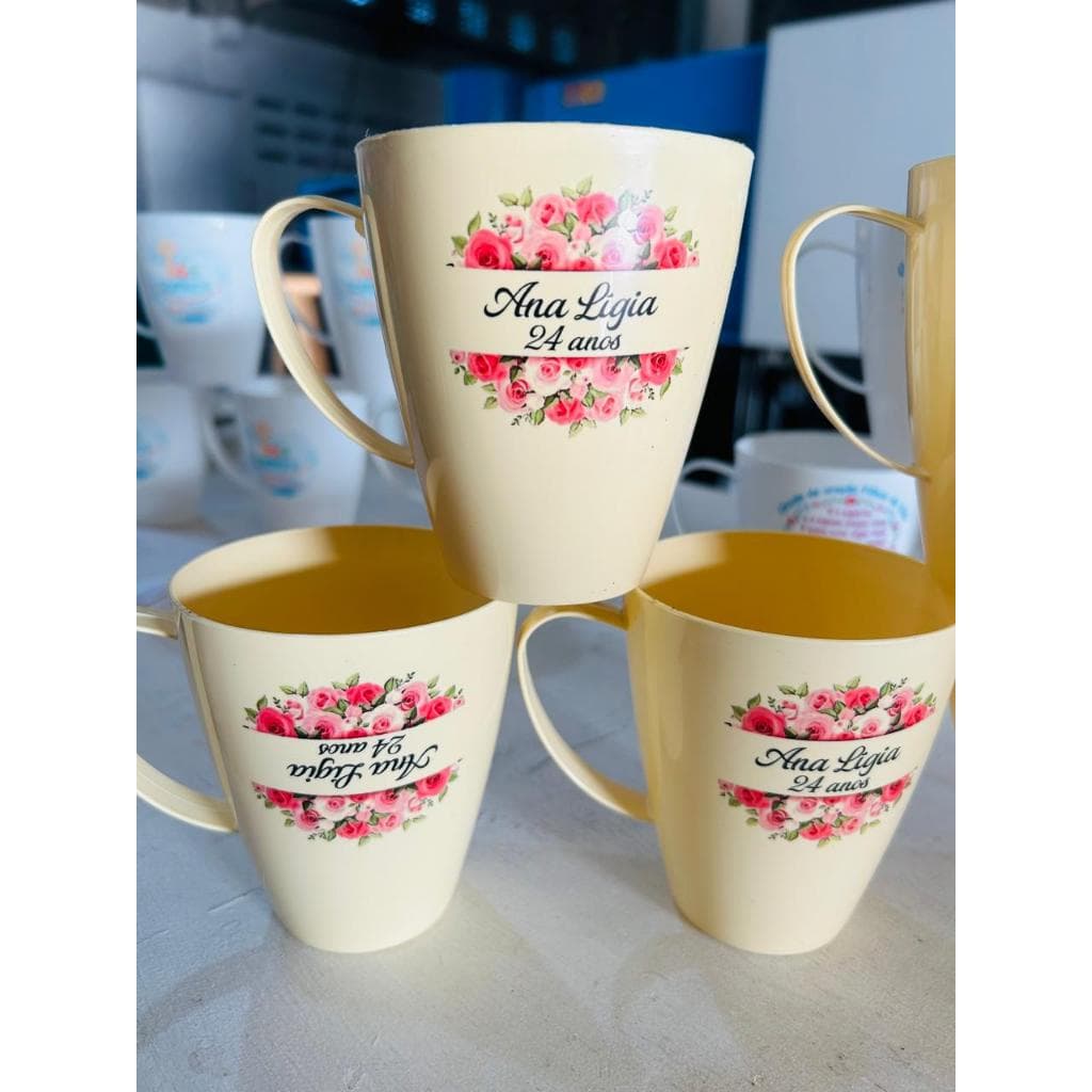 Canecas Personalizadas Nome Logo | Presente Útil e Criativo, Brinde, Festa, Lembrancinhas