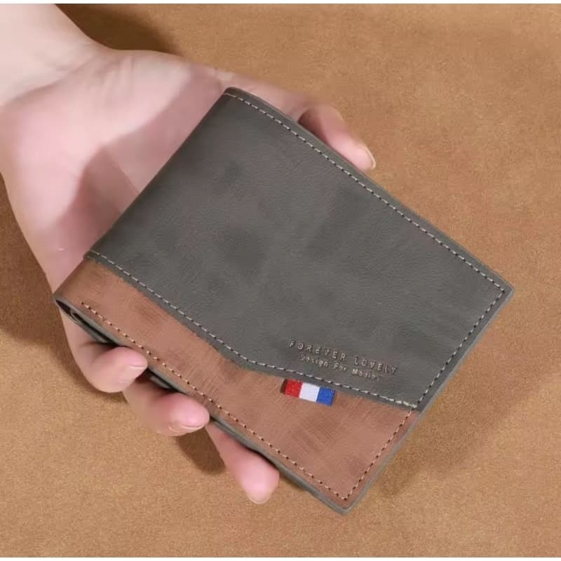 Carteira Masculina Premium Slim Couro PU | Porta Cartões + Moedas + Zíper | Compacta Elegante Antifurto