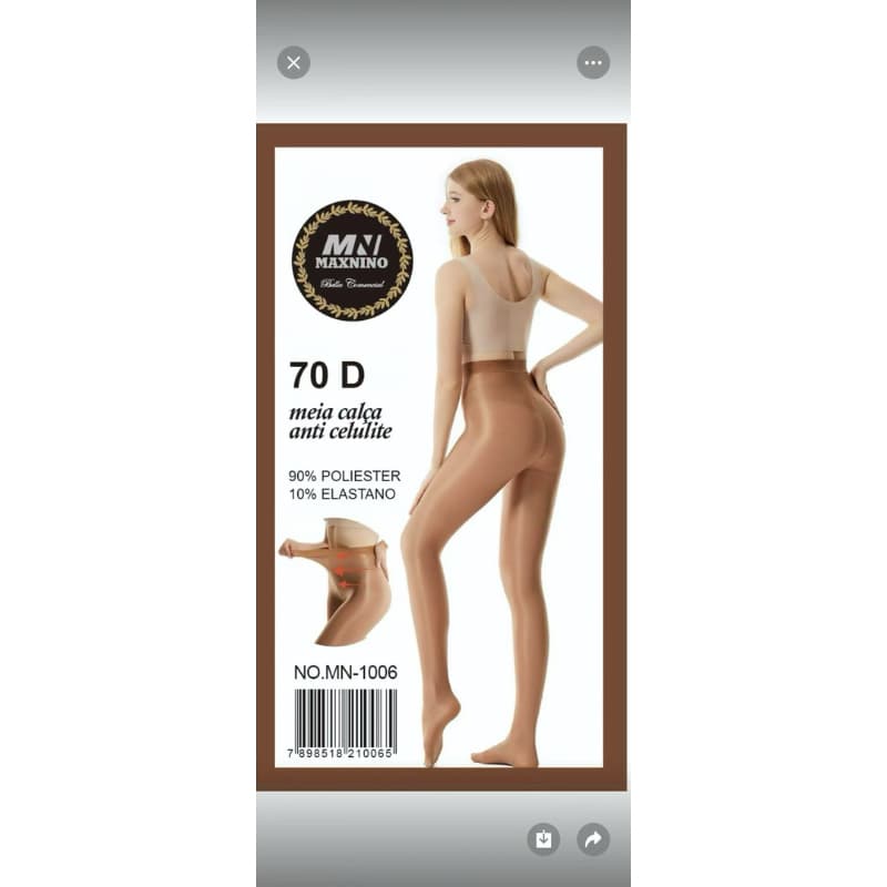 Meia-calça ante celulite 70 D