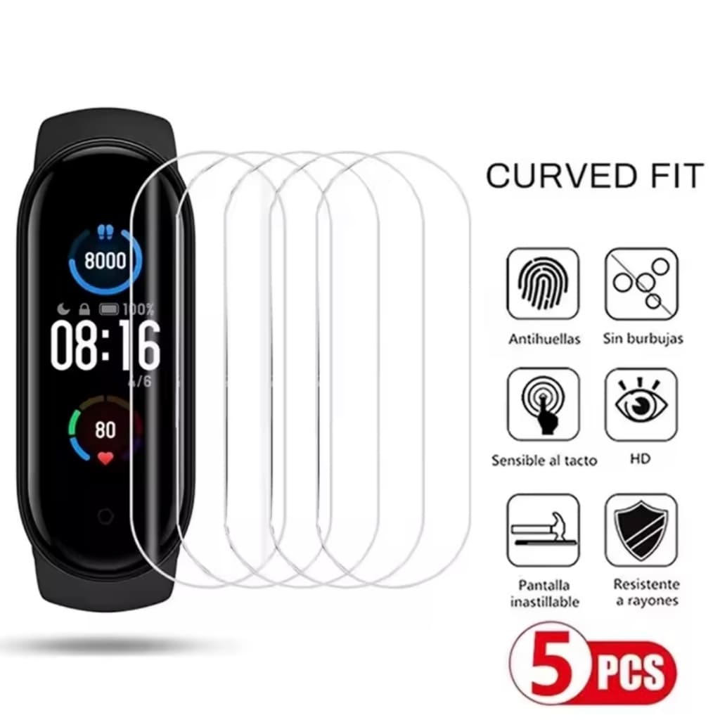 Kit 5/10 pçs Película Protetora Para Mi-Band 4 Relógio Smartwatch Smart Band Tela Amoled