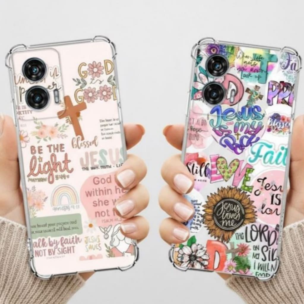 CAPINHA CAPA CASE, PARA, CELULAR  MOTOROLA  E  XIAOMI , ANTI-IMPACTO , TPU , DESENHOS, SALVO E JESUS
