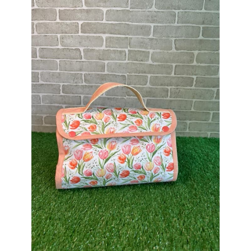 Necessaire Maleta com 5 Divisórias 🧴 Organizador de Maquiagem Dobrável ✨ Porta Cosméticos Viagem Compacto
