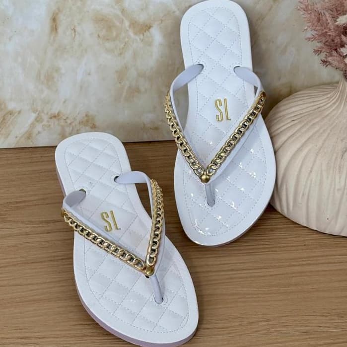 chinelo sl bordado sandália feminina rasteirinha