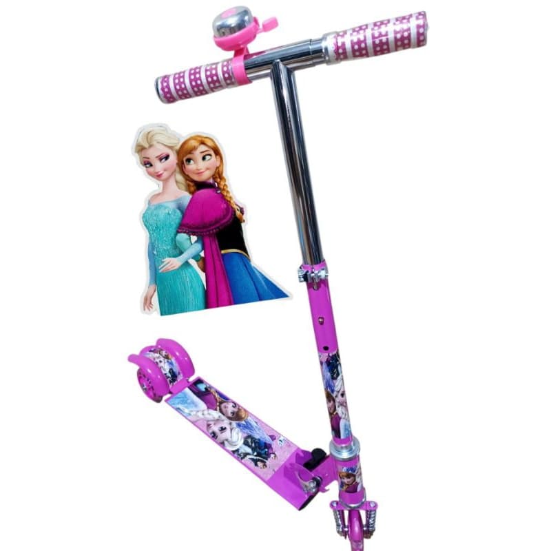 Patinete 🛴 Dobrável Infantil Metal Frozen Rosa 🩷