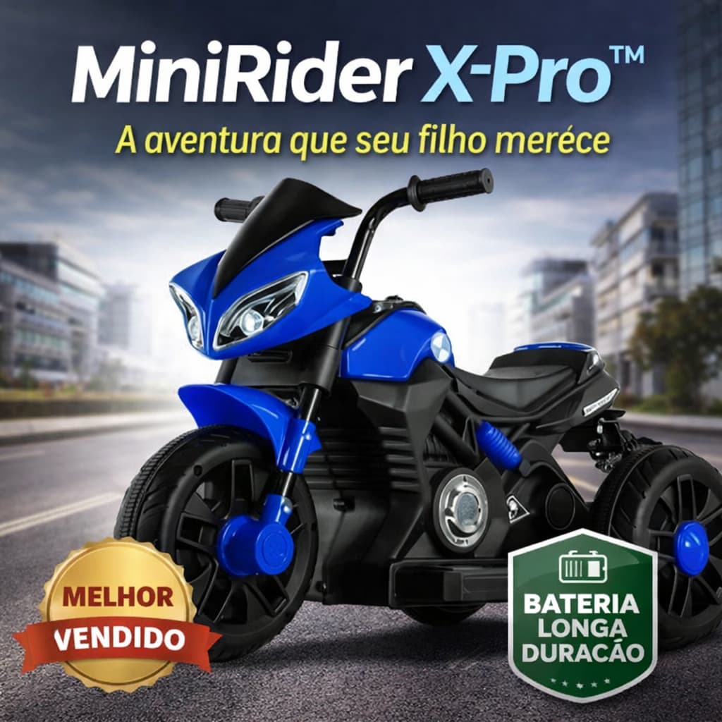 Moto Eletrica Infantil 6v Bateria Recarregavel Acelerador Pedal Veiculo Criança