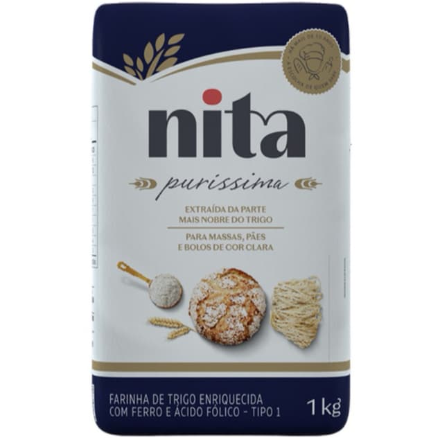 Farinha De Trigo Purissima 1kg Nita
