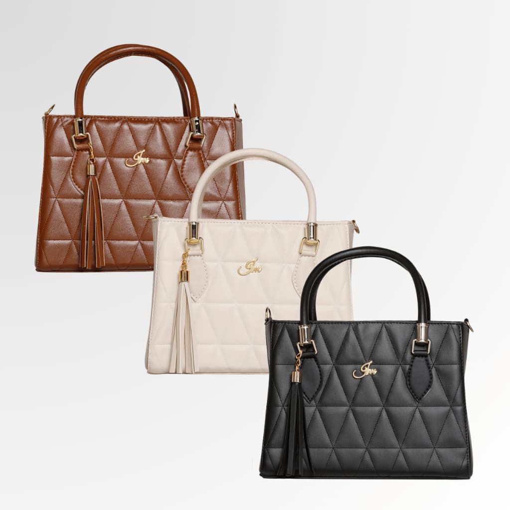 Kit 3 Bolsa Feminina Lorena Média com Alça Transversal Lateral e de Mão Immateriale