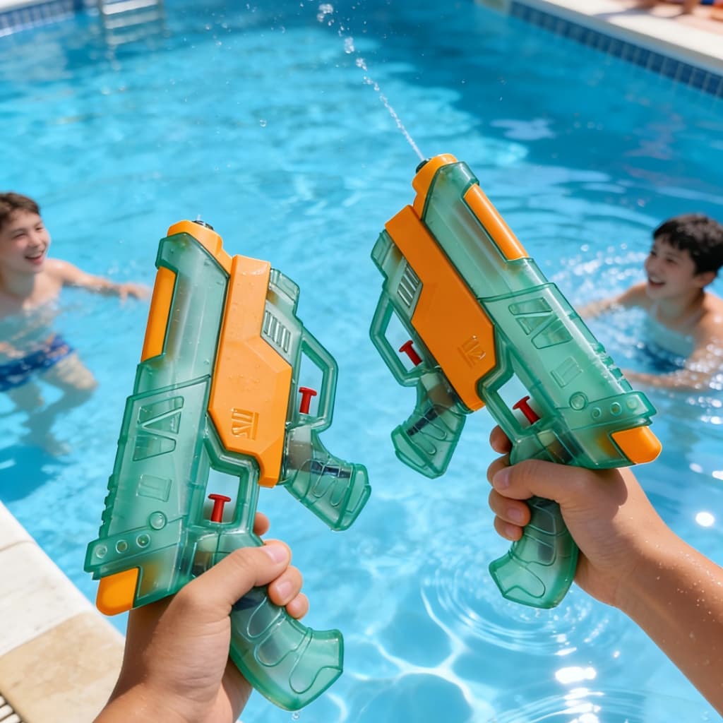 Lança Água Infantil 2 em 1 – Diversão Garantida com Alcance Longo! 💦🌞