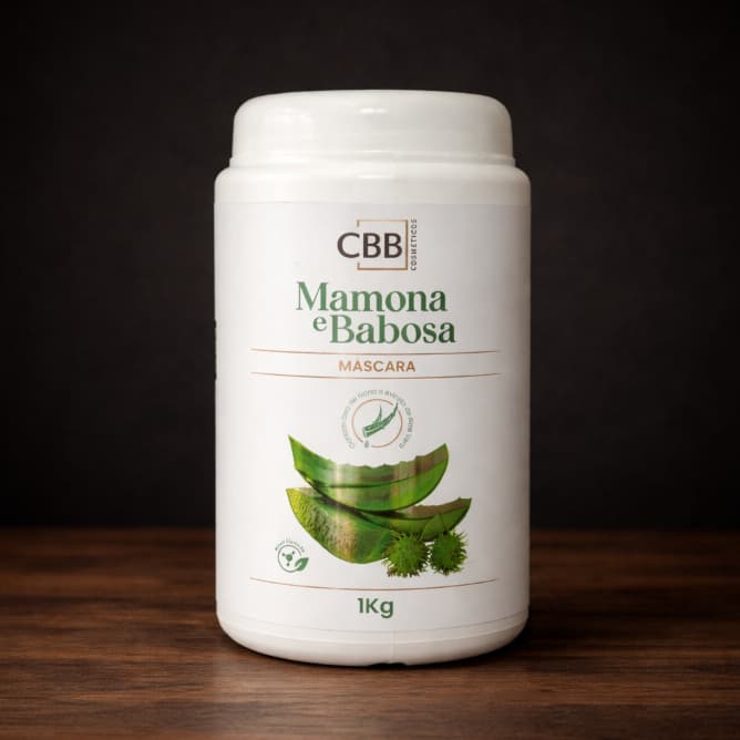 Máscara Capilar Mamona e Babosa CBB 1kg – Aloe Vera – Hidratação Profunda e Crescimento Forte