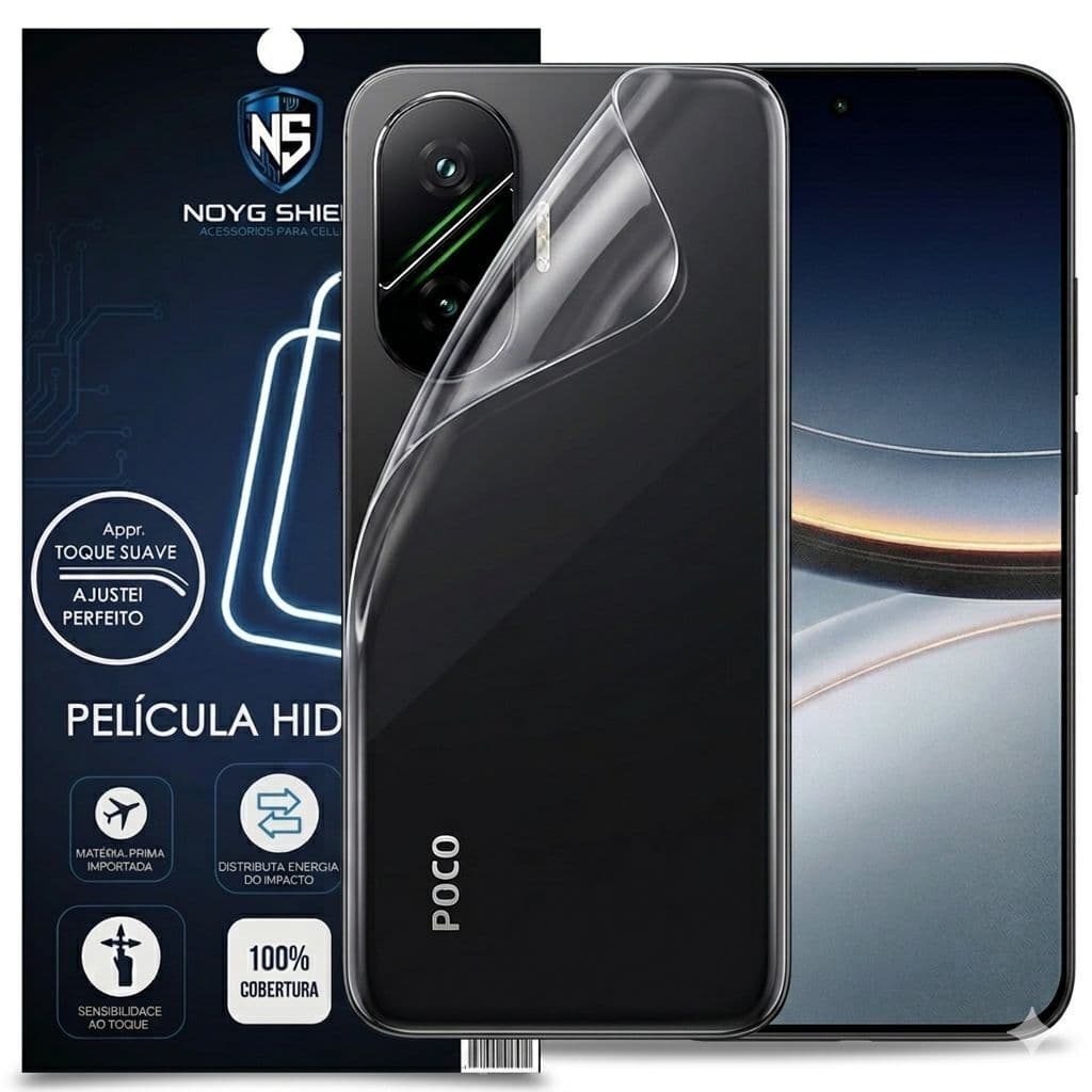 Pelicula Gel Hidrogel Traseira Anti Impacto para Xaiomi Poco F7