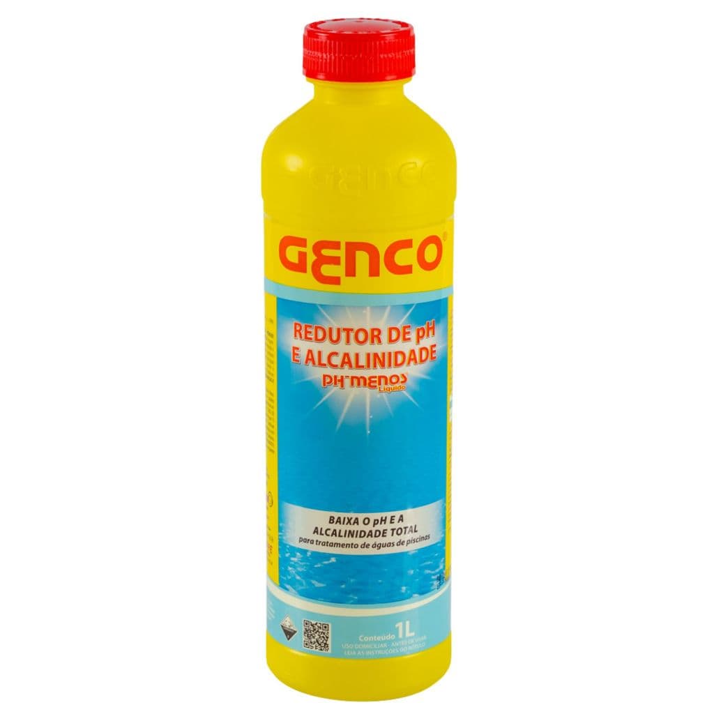 REDUTOR DE PH - MENOS 1 LITRO GENCO PISCINA AGUA