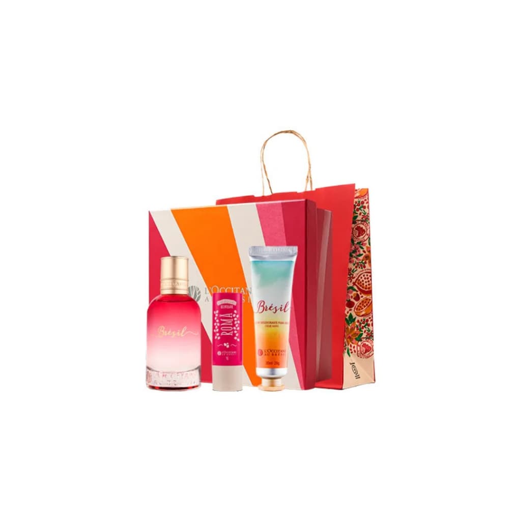 Kit Miniatura Bresil L'occitane (colonia, Lábios E Mãos)