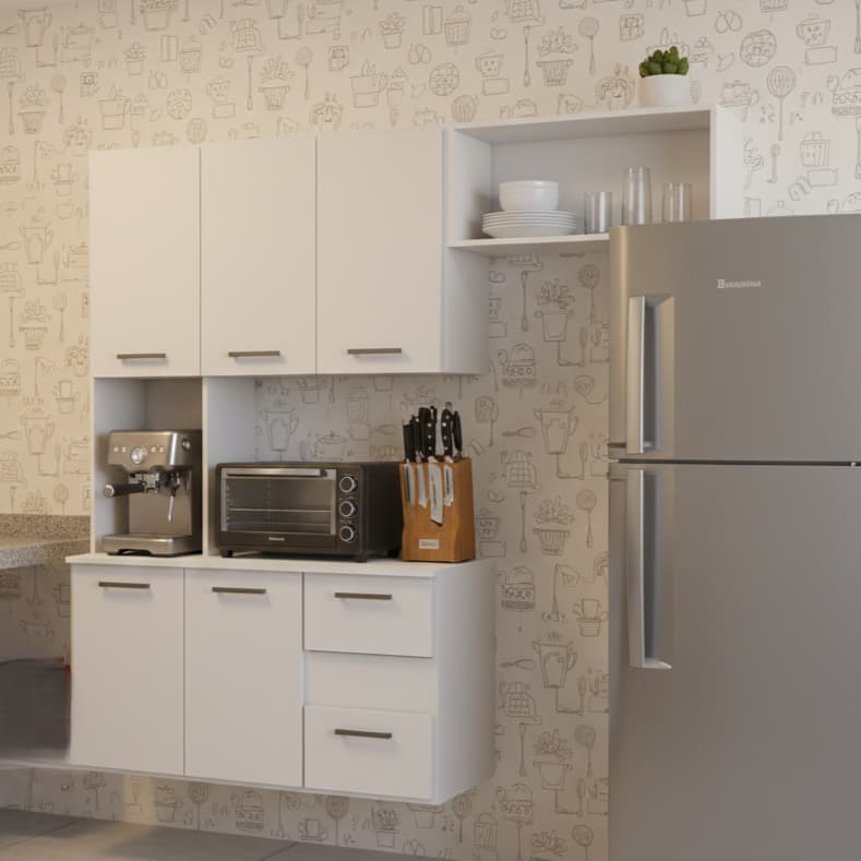 Super Oferta – Móvel Aéreo para Cozinha com Estrutura Inteligente
