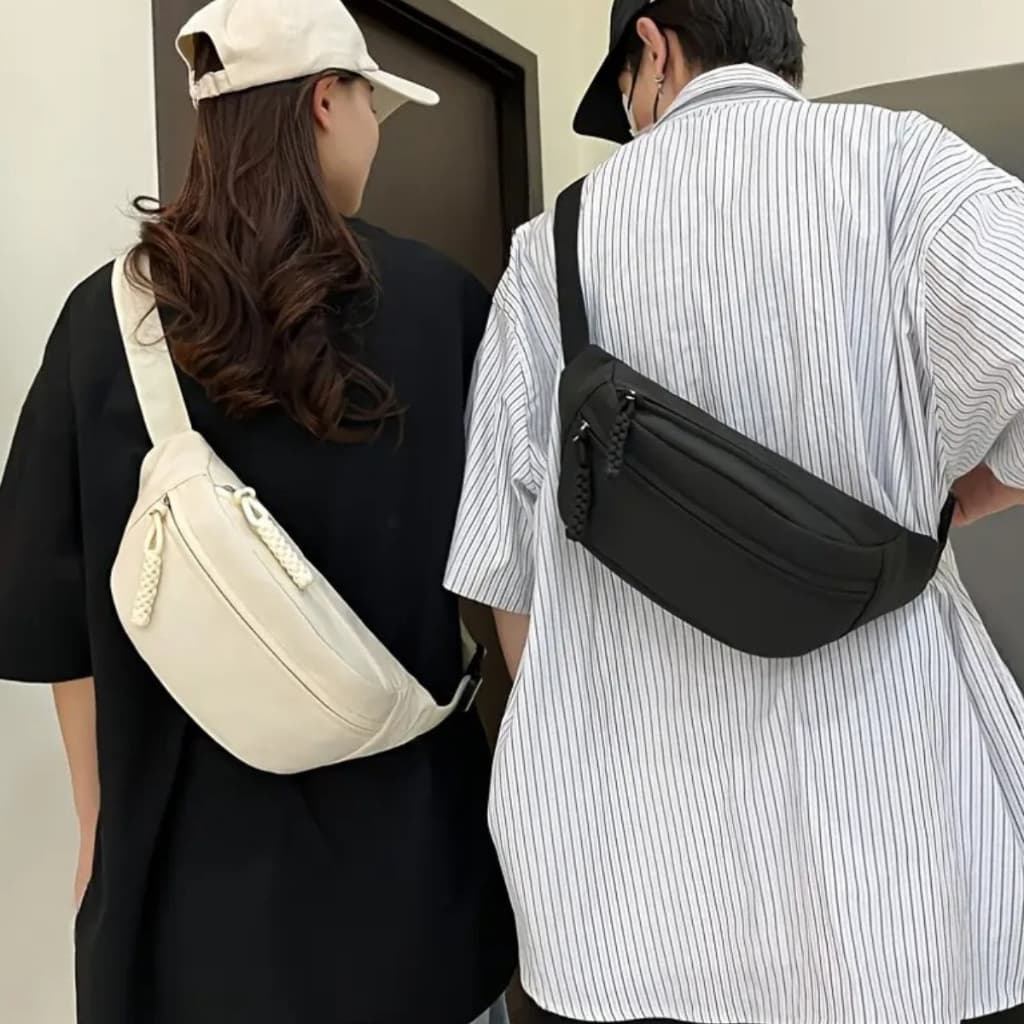 Pochete Transversal Unissex Moderna  Compacta Leve Impermeável Ideal para Dia a Dia e Viagem