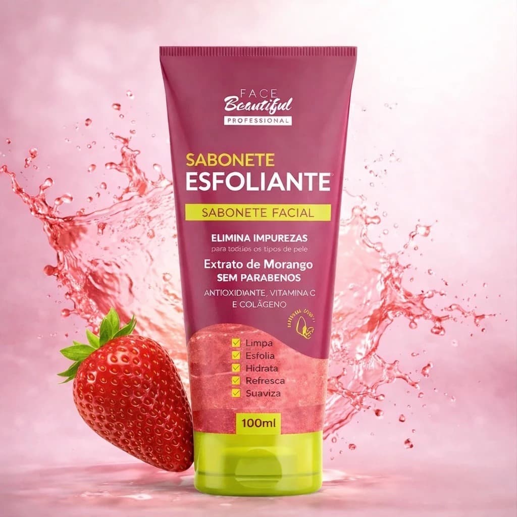 Sabonete Esfoliante Fácil - Limpeza Profunda - Face Beautiful