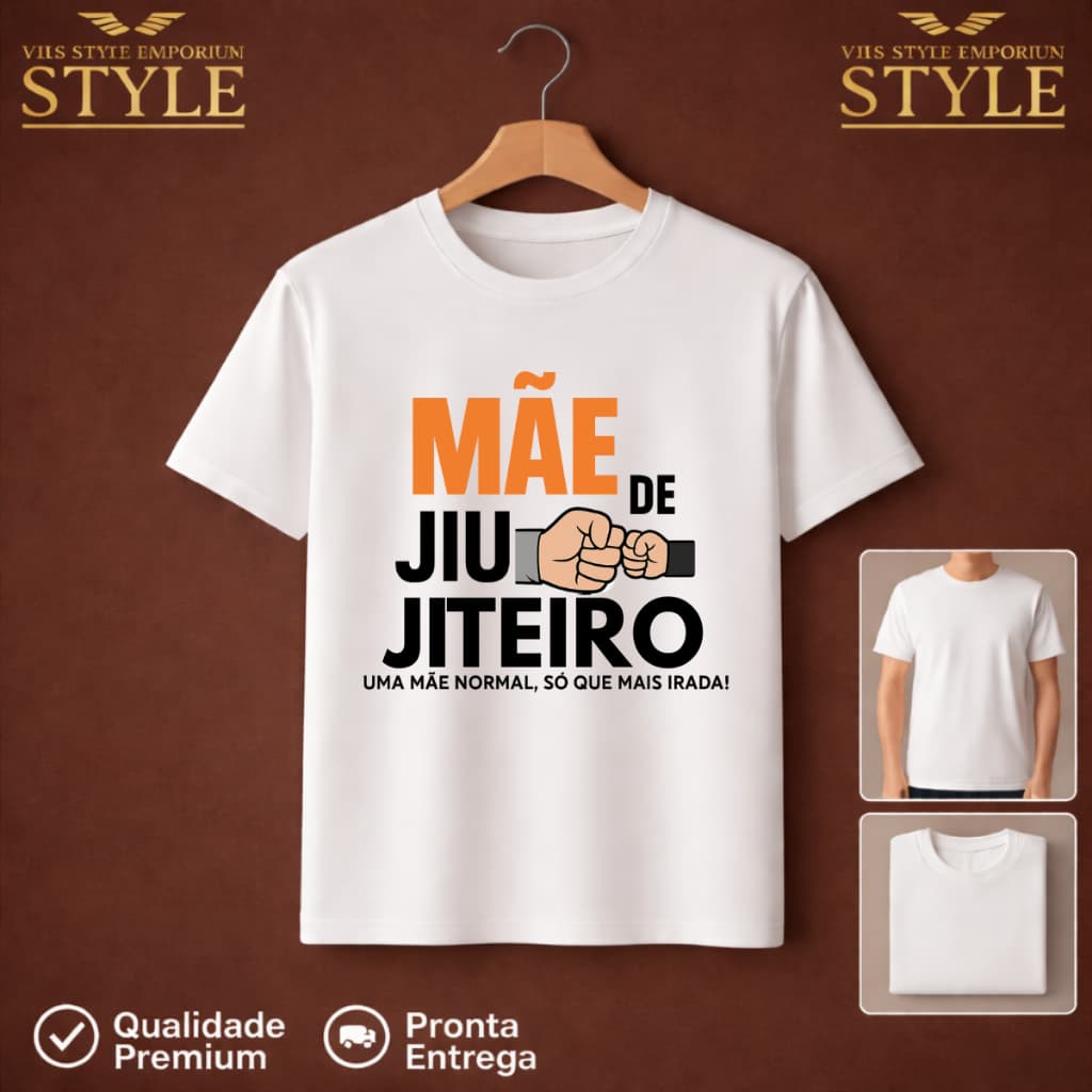 👕 Camiseta Pai ou Mãe de Jiu-Jiteiro 🥋 | Dry Fit Premium ✅ | Orgulho no Peito, Estilo no Corpo 💥VHS