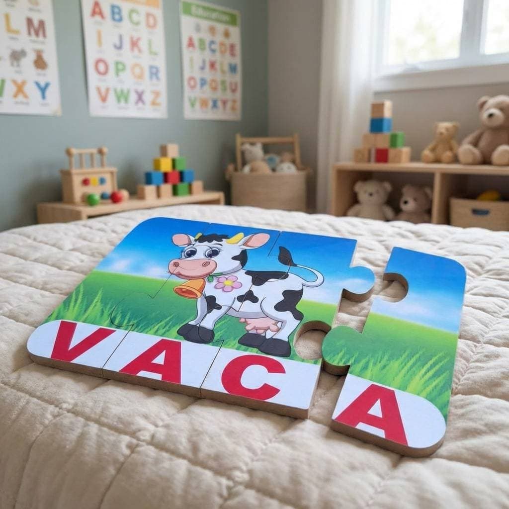 Kit Jogo Pedagógico Soletrando Os Animais Educativo Infantil Divertido Mdf Criança