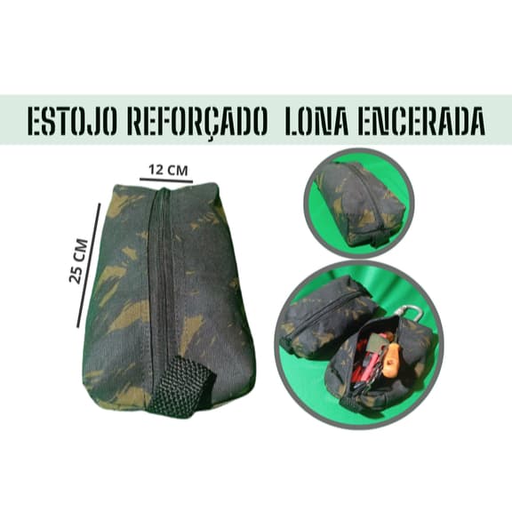 Estojo Bolsa porta Ferramentas em lona encerada ou nylon 600 resistente para alicate chave de fenda martelo etc 30x12