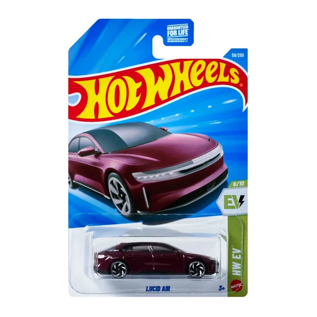 Carrinho Hot Wheels Lucid Air Vinho 2026 - JJJ28