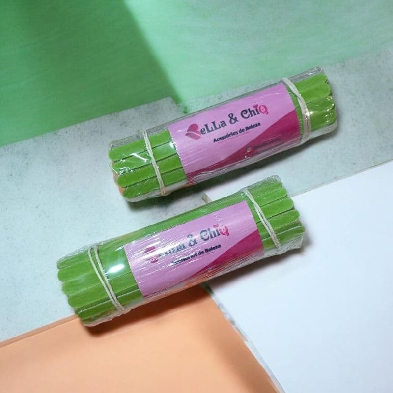 1000 lixas pop verde pacote c/100