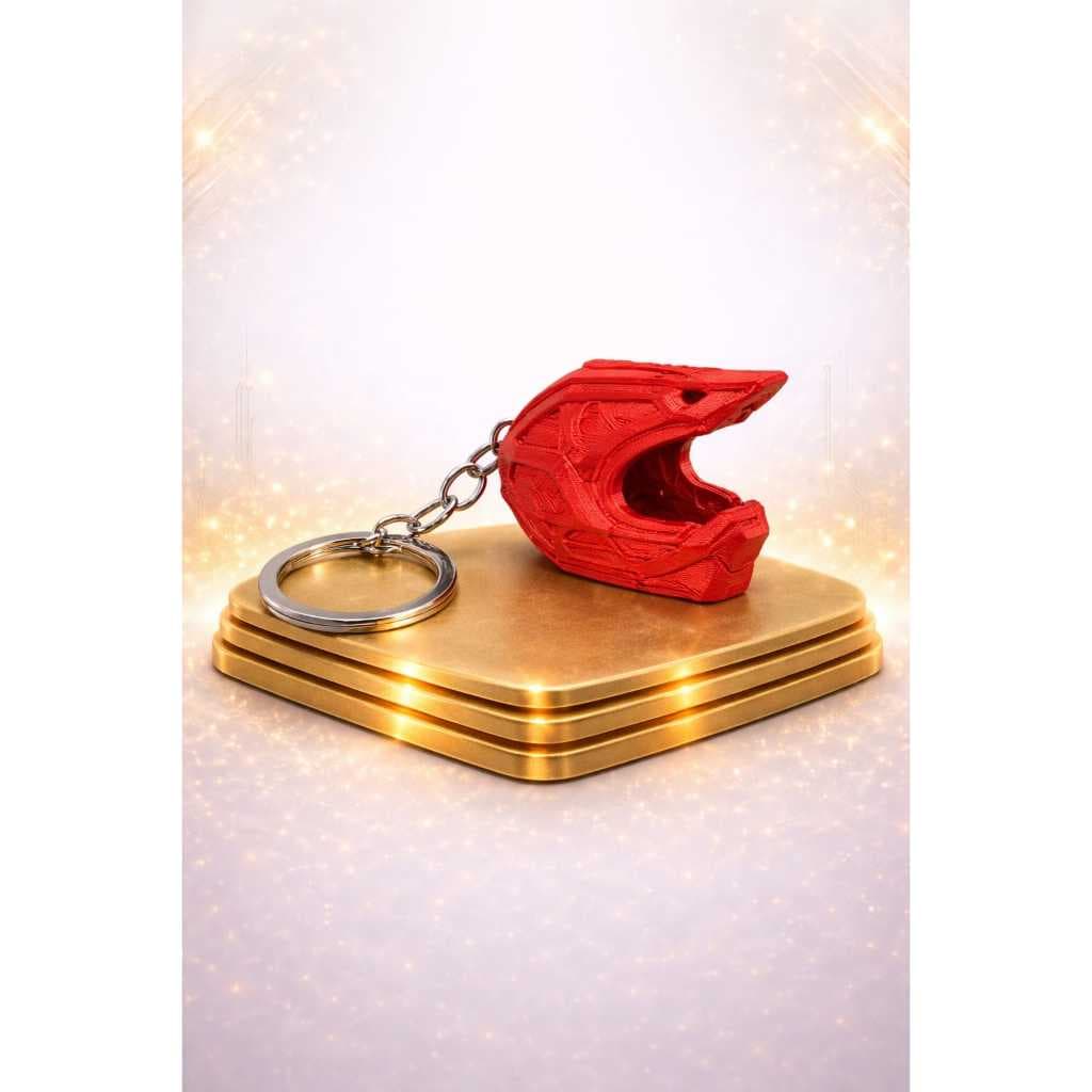 Chaveiro Capacete Moto 3D - PLA - Personalizado - Decoração - Miniatura Presente Criativo Acessório Motoqueiro Exclusivo