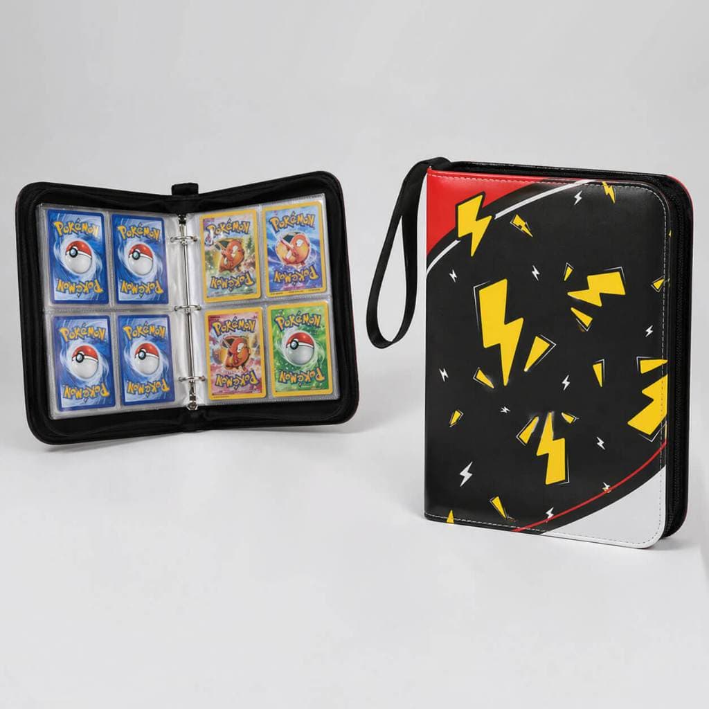 Fichário Pokémon com Zíper para 400 Cartas + 50 Folhas 4 Bolsos