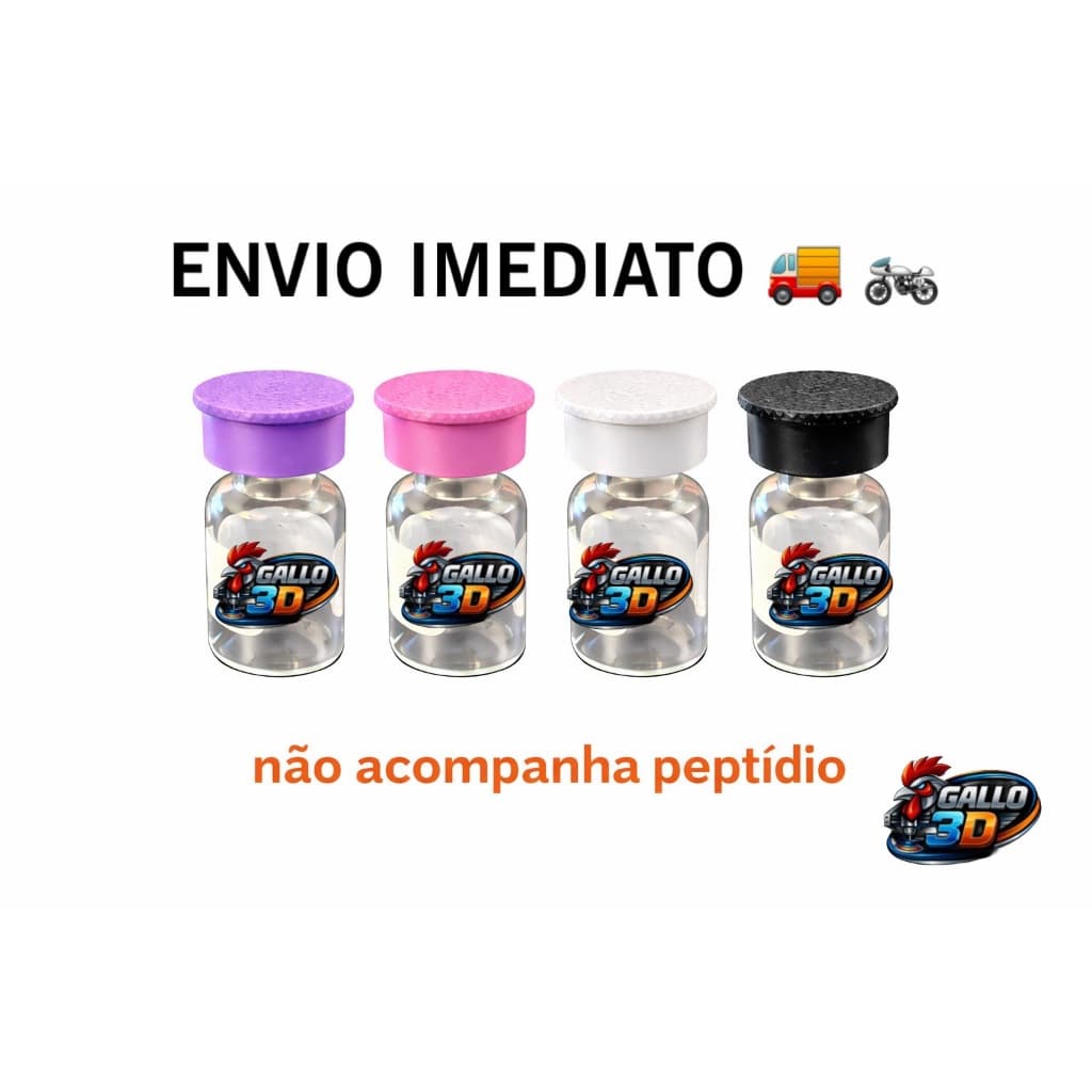 KIT Tampas Tampinha para Ampola Seguro Proteção Tirze Organização 3ml  Proteção + Encaixe Perfeito