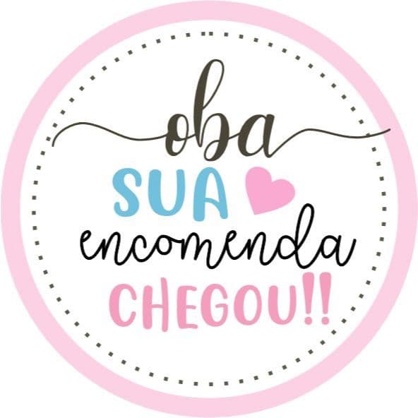Adesivos OBA SUA ENCOMENDA CHEGOU 4X4CM