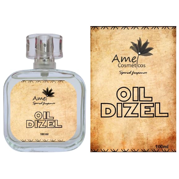 Perfume Masculino Oil Dizel Amei Cosmeticos Alta Fixação 33% de Essência Importada