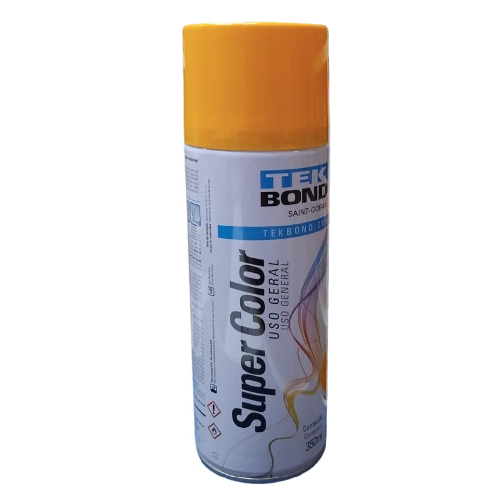 Tinta Spray Amarelo Brilhante Uso Geral Tekbond 350ml